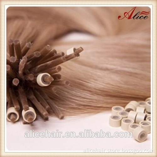 Wholesale indian remy fusion i tip hair extension